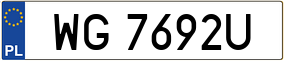 Trailer License Plate
